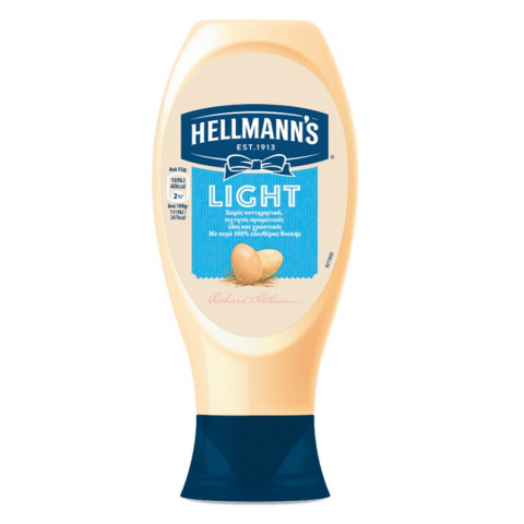 Hellmann's Μαγιονέζα Light Top Down 8x430 gr
