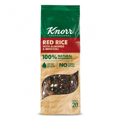 Knorr Κόκκινο Ρύζι με Μπρόκολο και Αμύγδαλα 550gr