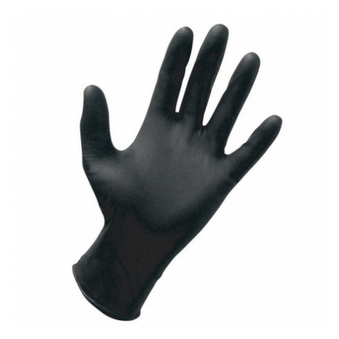 Γάντια Νιτριλίου Μιας Χρήσης Μαύρα (Small)