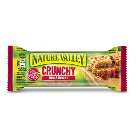 Μπάρες δημητριακών Mούσλι με Cranberry Nature Valley (6x18 τεμάχια)