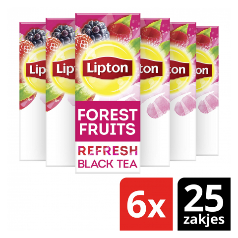 Lipton Μαύρο Τσάι Φρούτα του Δάσους 25 Φακελάκια