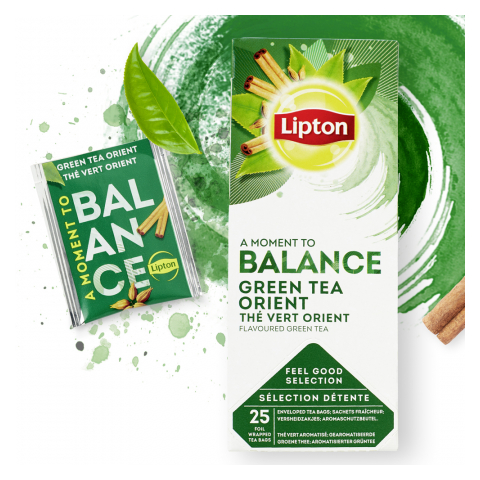 Lipton Πράσινο Τσάι Μπαχαρικά Ανατολής 25 Φακελάκια