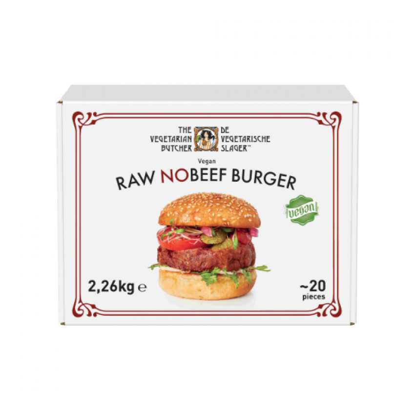 The Vegetarian Butcher Raw NoBeef Burger 1 x 20 x 113 g