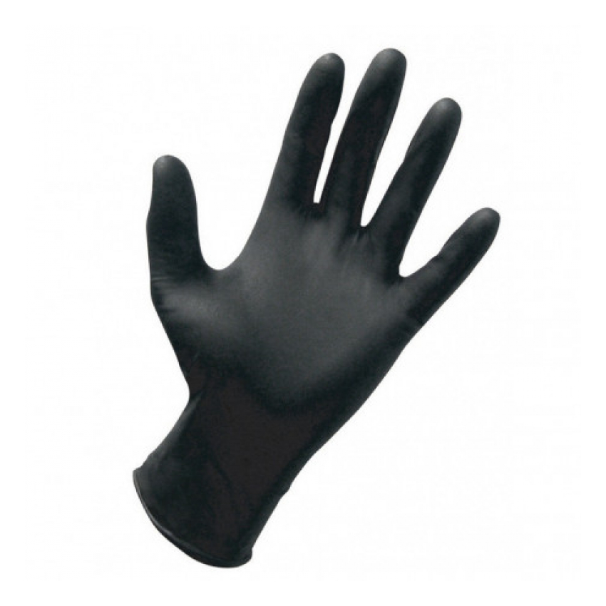 Γάντια Νιτριλίου Μιας Χρήσης Μαύρα (Small)