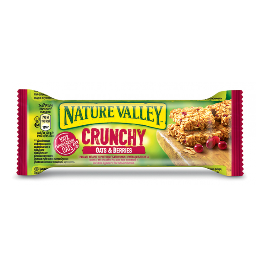 Μπάρες δημητριακών Mούσλι με Cranberry Nature Valley (6x18 τεμάχια)